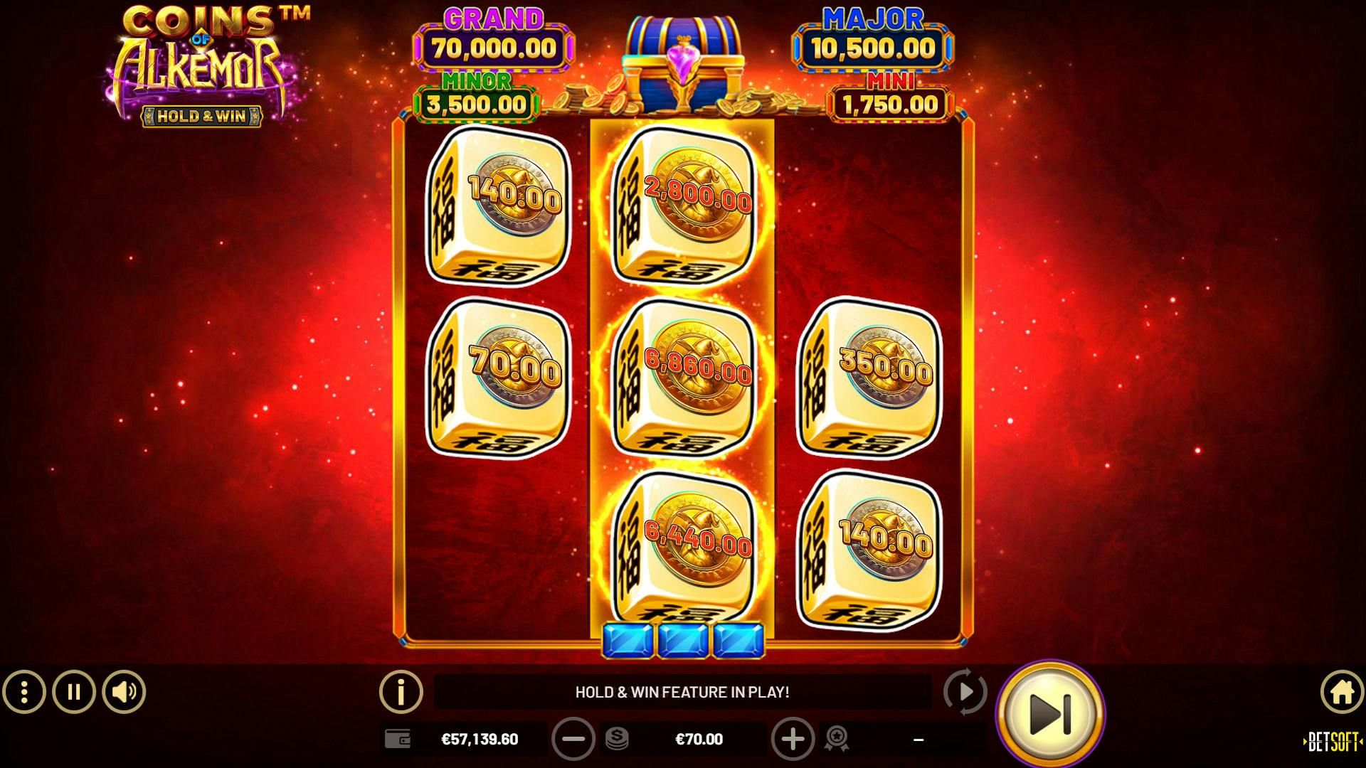 BetSoft Coins of Alkemor Screenshot