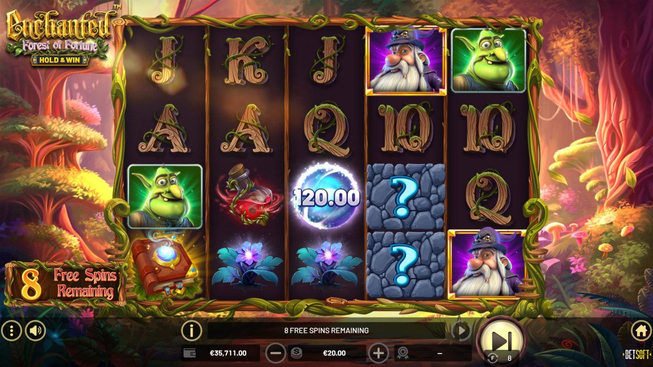 BetSoft Enchanted Forest of Fortune Screenshot