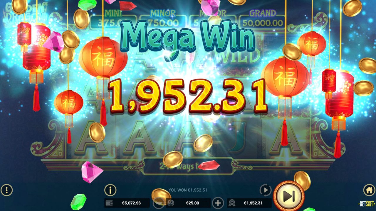 BetSoft Golden Dragon Inferno Screenshot