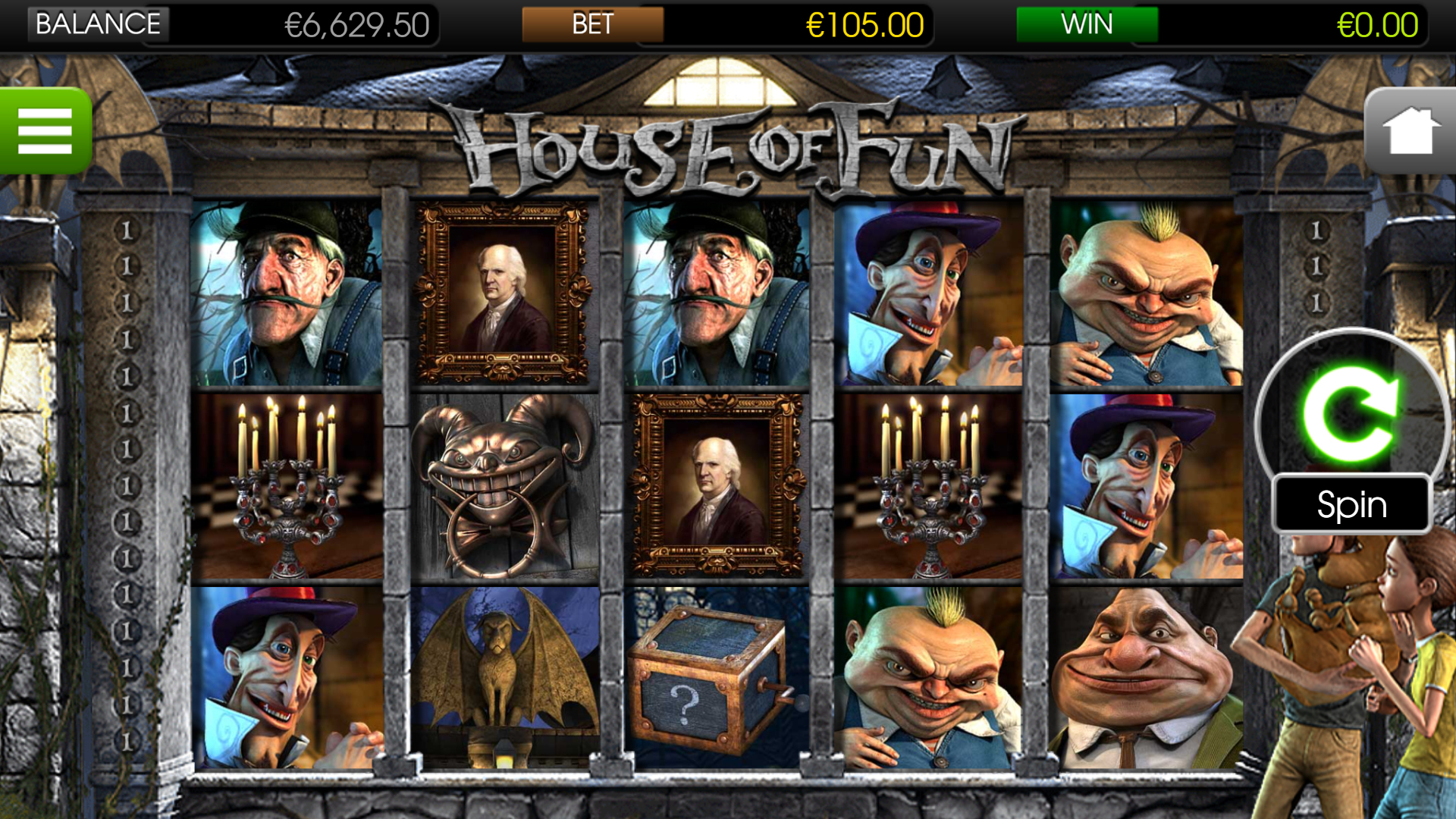 BetSoft House of Fun Screenshot