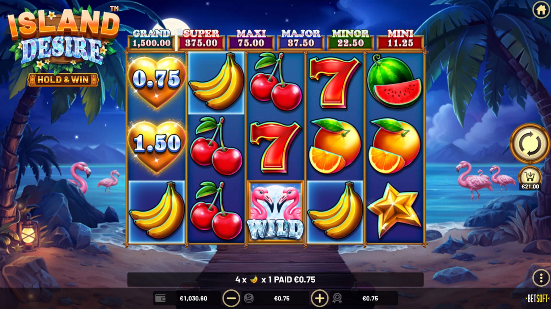 BetSoft Island Desire Screenshot