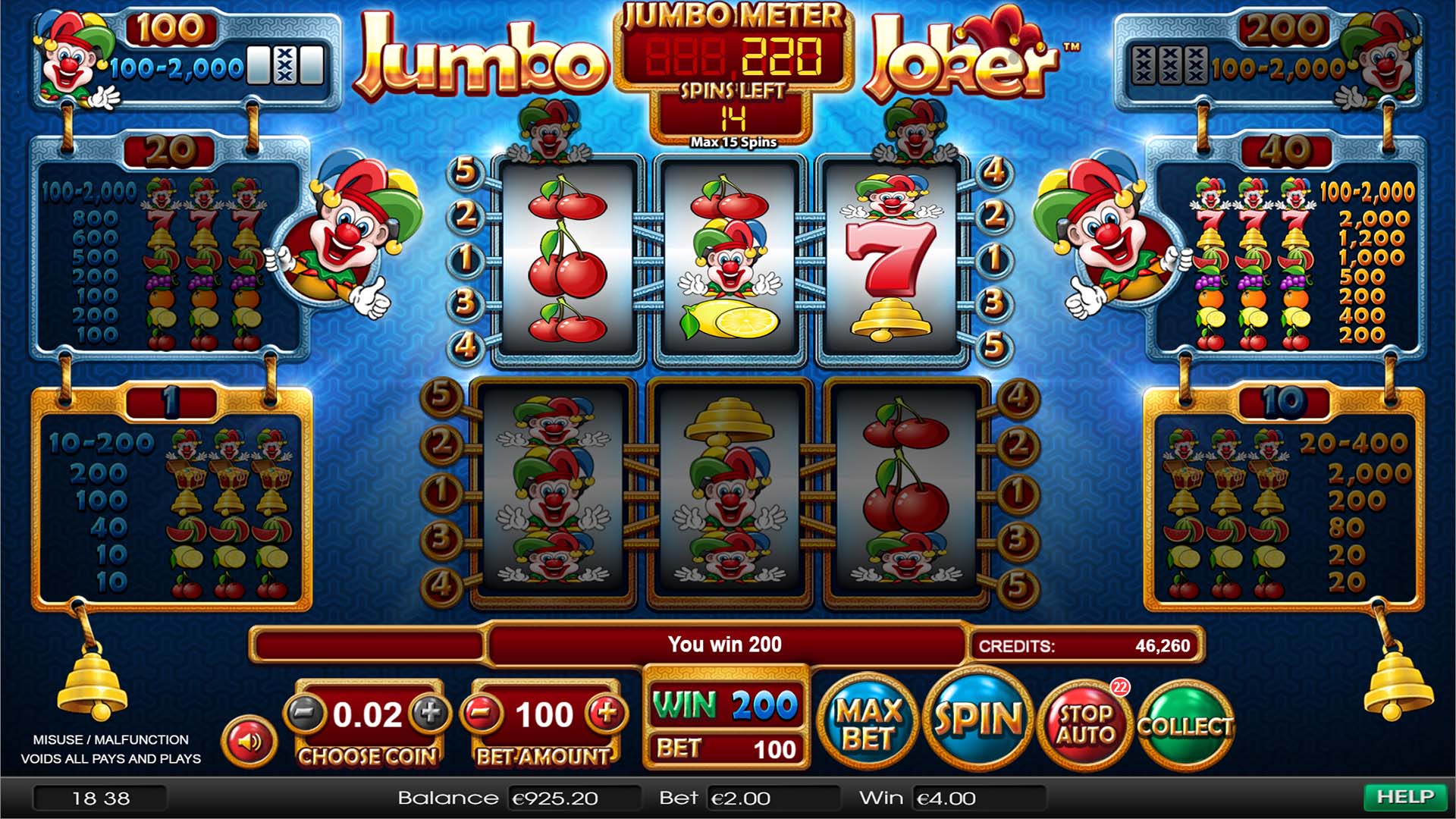BetSoft Jumbo Joker Screenshot