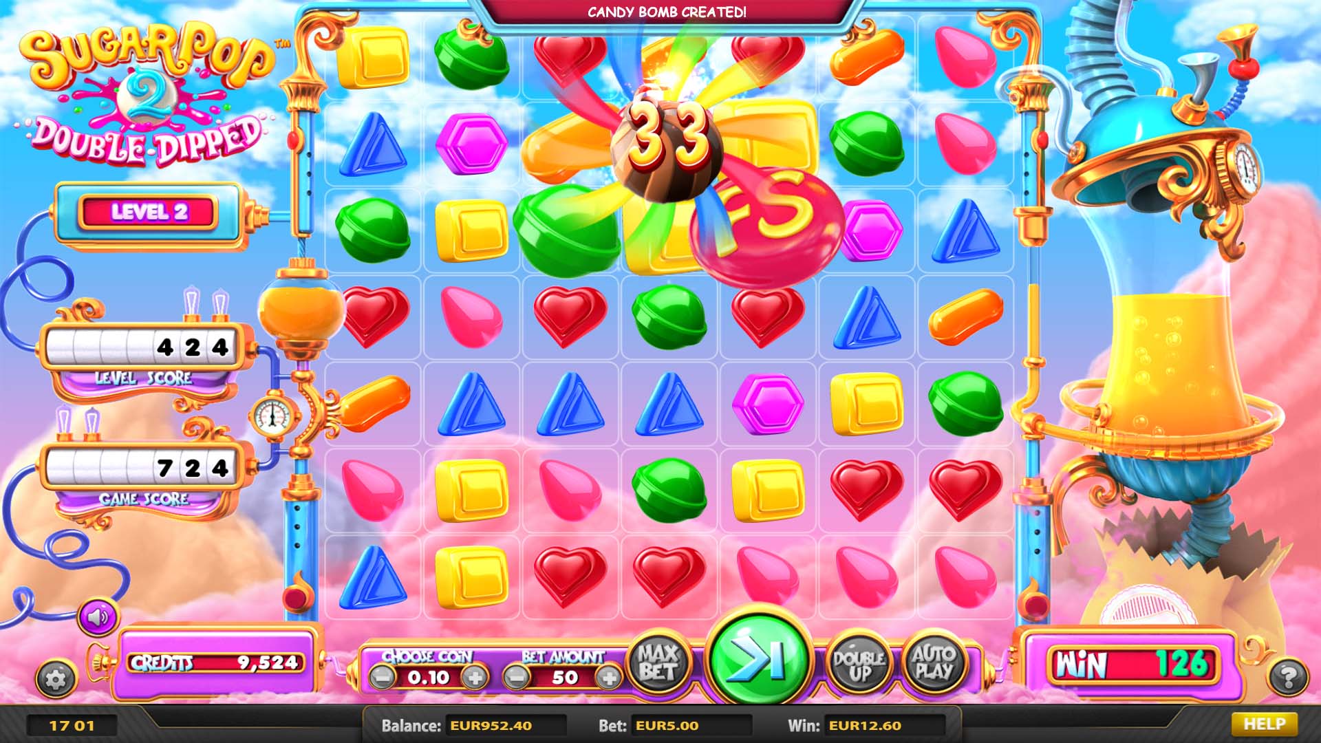 BetSoft Sugar Pop 2 Double Dipped Screenshot