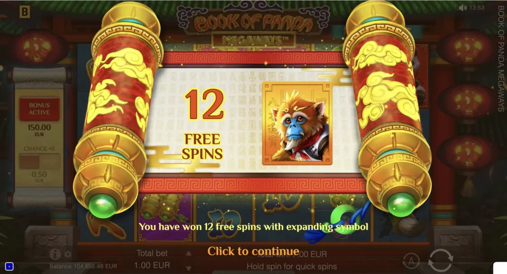 BG Book of Panda Megaways Screenshot