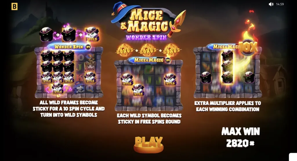BG Mice & Magic Wonder Spin Screenshot