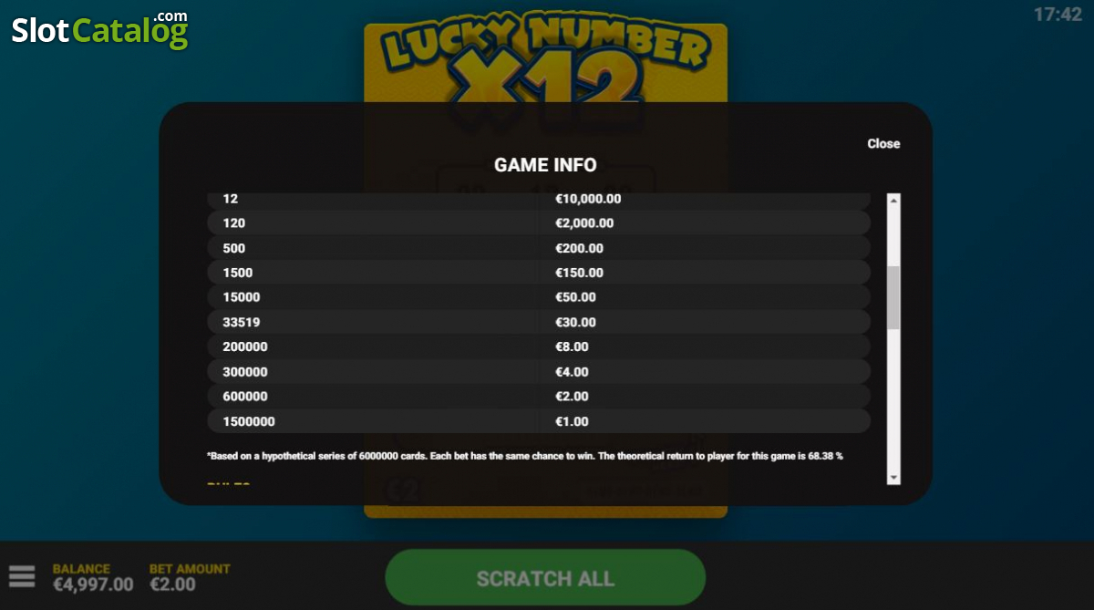 Hack Lucky Number x12 Screenshot